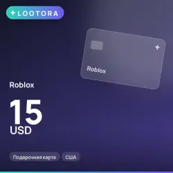 Roblox 15 USD, подарочная карта, США, лот №210609