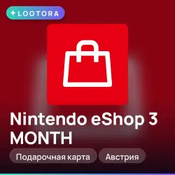 Nintendo eShop 3 MONTH, gift card, AT