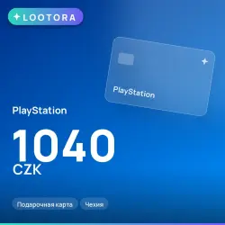PlayStation Store 1040 CZK, gift card, CZ