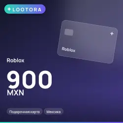 Roblox 900 MXN, подарочная карта, Мексика, лот №250576