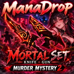 MORTAL SET I MURDER MYSTERY 2 I НОЖ + ПУШКА — Roblox, лот №249772