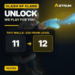 Clash of Clans Unlock: TH11 Walls: 325 From Level 11 → 12 | Piloted
