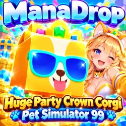 HUGE PARTY CROWN CORGI I PEP SIMULATOR 99 I !