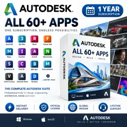 Autodesk All 60+ Apps — 1 Year | Windows & Mac