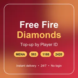 Free Fire алмазы MENA 583 / 1188 / 2420 — по ID | Без входа…, лот №210776