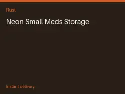 Neon Small Meds Storage #578881433 — Rust, лот №278527