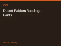Desert Raiders Roadsign Pants #574012415 — Rust, лот №264830