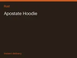 Apostate Hoodie #570877715 — Rust, лот №264822