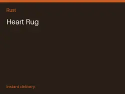 Heart Rug #569422487 — Rust, лот №264843