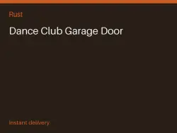 Dance Club Garage Door #564960474 — Rust, лот №264844