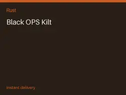 Black OPS Kilt #570868479 — Rust, лот №264857
