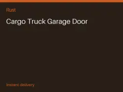Cargo Truck Garage Door #575687818 — Rust, лот №264899