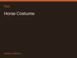 Horse Costume #574048561 — Rust, лот №264910