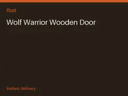 Wolf Warrior Wooden Door #577100766 — Rust, лот №278539
