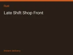 Late Shift Shop Front #575732234 — Rust, лот №273566