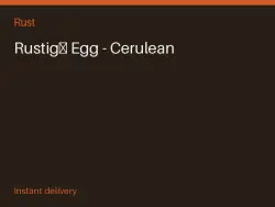 Rustigé Egg - Cerulean #576123273, лот №273570