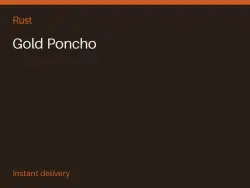 Gold Poncho #574650058 — Rust, лот №267514
