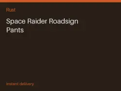 Space Raider Roadsign Pants #573840061 — Rust, лот №264975