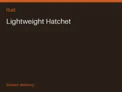 Lightweight Hatchet #575937966 — Rust, лот №265041