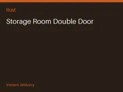 Storage Room Double Door #568559356 — Rust, лот №265058