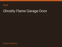 Ghostly Flame Garage Door #575113426 — Rust, лот №273585