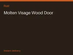 Molten Visage Wood Door #570610509 — Rust, лот №265092