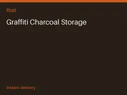 Graffiti Charcoal Storage #576084604 — Rust, лот №273588