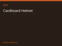Cardboard Helmet #571345794 — Rust, лот №265113