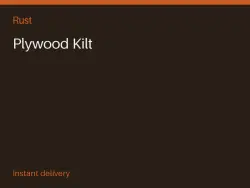 Plywood Kilt #571327221 — Rust, лот №265118