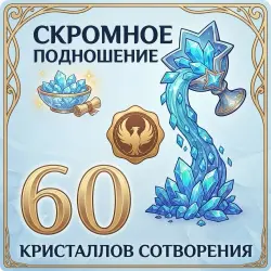 Genshin Impact | 60 Кристаллов Сотворения | x2 Бонус при пе…, лот №250595