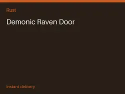 Demonic Raven Door #574649954 — Rust, лот №265170