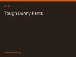 Tough Bunny Pants #568574003 — Rust, лот №265188