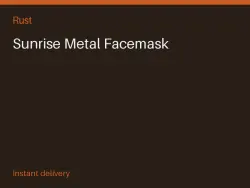 Sunrise Metal Facemask #575731313 — Rust, лот №265189