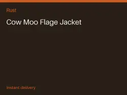 Cow Moo Flage Jacket #574930497 — Rust, лот №273606