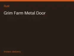 Grim Farm Metal Door #578973586 — Rust, лот №278568