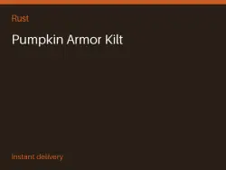 Pumpkin Armor Kilt #575729690 — Rust, лот №265234