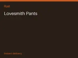 Lovesmith Pants #571778829 — Rust, лот №265295