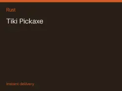 Tiki Pickaxe #571326717 — Rust, лот №265309
