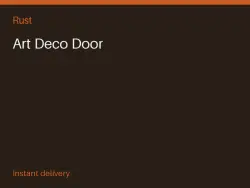 Art Deco Door #569417648 — Rust, лот №265314