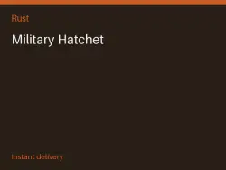 Military Hatchet #575729069 — Rust, лот №273622