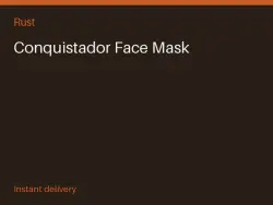 Conquistador Face Mask #570589913 — Rust, лот №265322