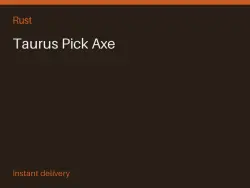 Taurus Pick Axe #568575234 — Rust, лот №265327