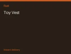 Toy Vest #568575396 — Rust, лот №265328