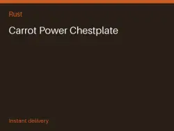 Carrot Power Chestplate #568573974 — Rust, лот №265368
