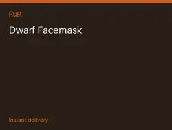 Dwarf Facemask #575730207 — Rust, лот №273633