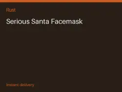 Serious Santa Facemask #574154864 — Rust, лот №265402