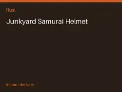 Junkyard Samurai Helmet #575386935 — Rust, лот №265401