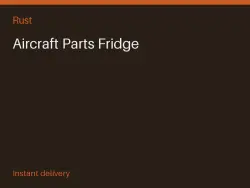 Aircraft Parts Fridge #568569361 — Rust, лот №265404