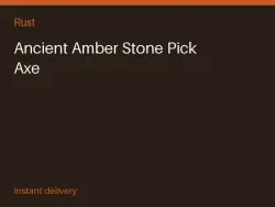 Ancient Amber Stone Pick Axe #575547955 — Rust, лот №265449