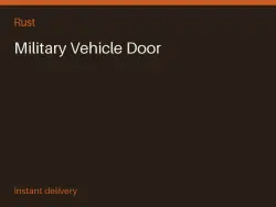 Military Vehicle Door #571326276 — Rust, лот №265457